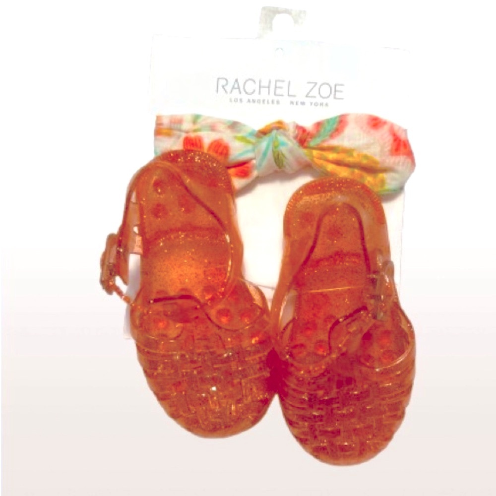 Rachel Zoe Orange Sandals Strappy Design